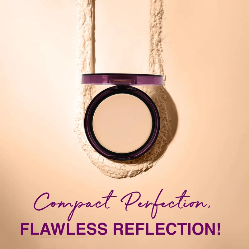 Hilary Rhoda Skin Perfecting Compact Powder | Oil Control & Matte Finish | Buildable Coverage | Blends Easily | Hides Imperfections | 6g (Caramel Puff | Shade 06) thumbnail 4
